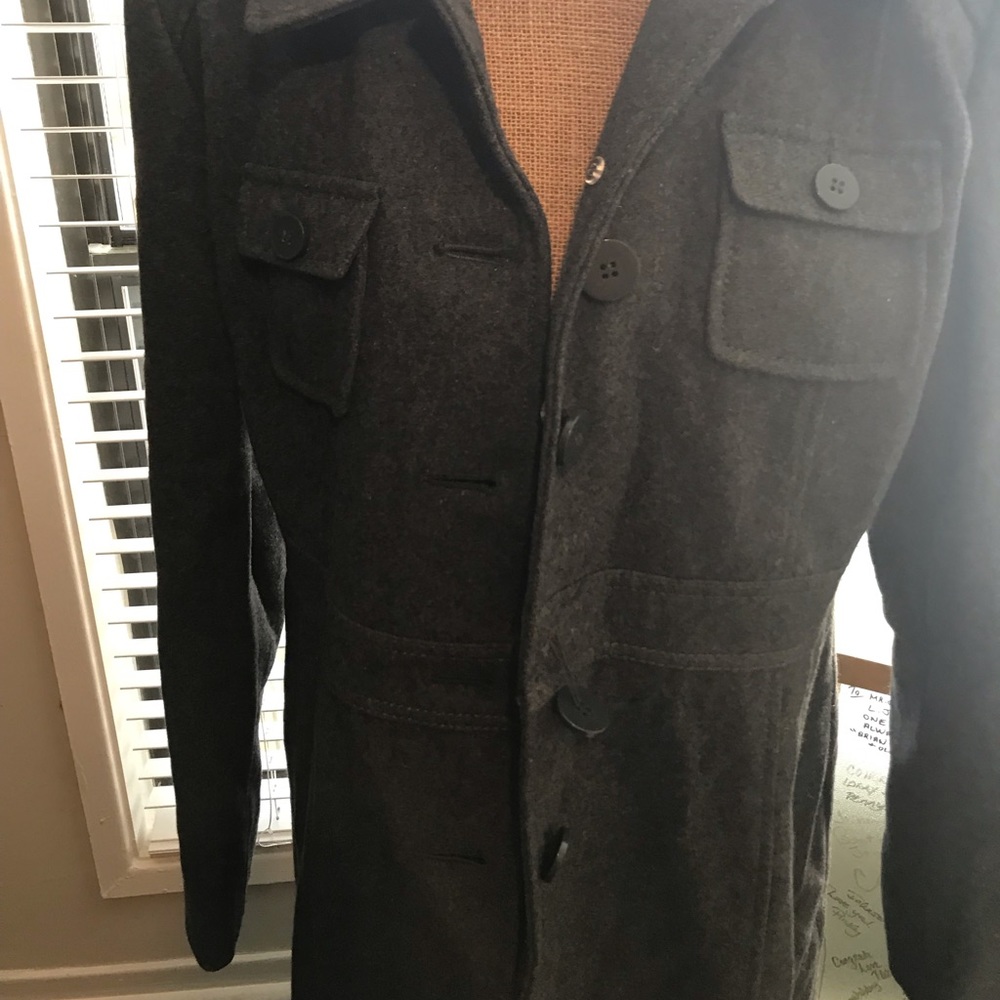 Wool trench coat